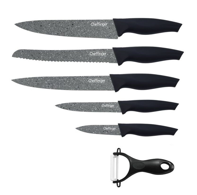 6 TLG Messerset Messer Brotmesser GRANIT - Bild 1