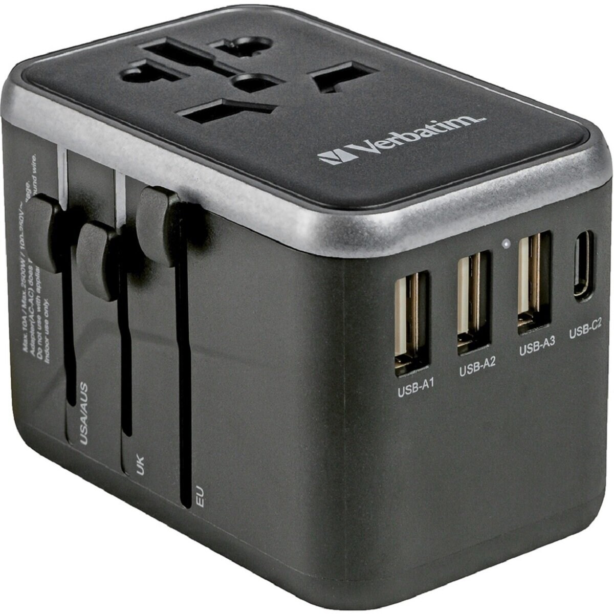 Verbatim Universal-Reiseadapter – Weltweit nutzbarUSB-C