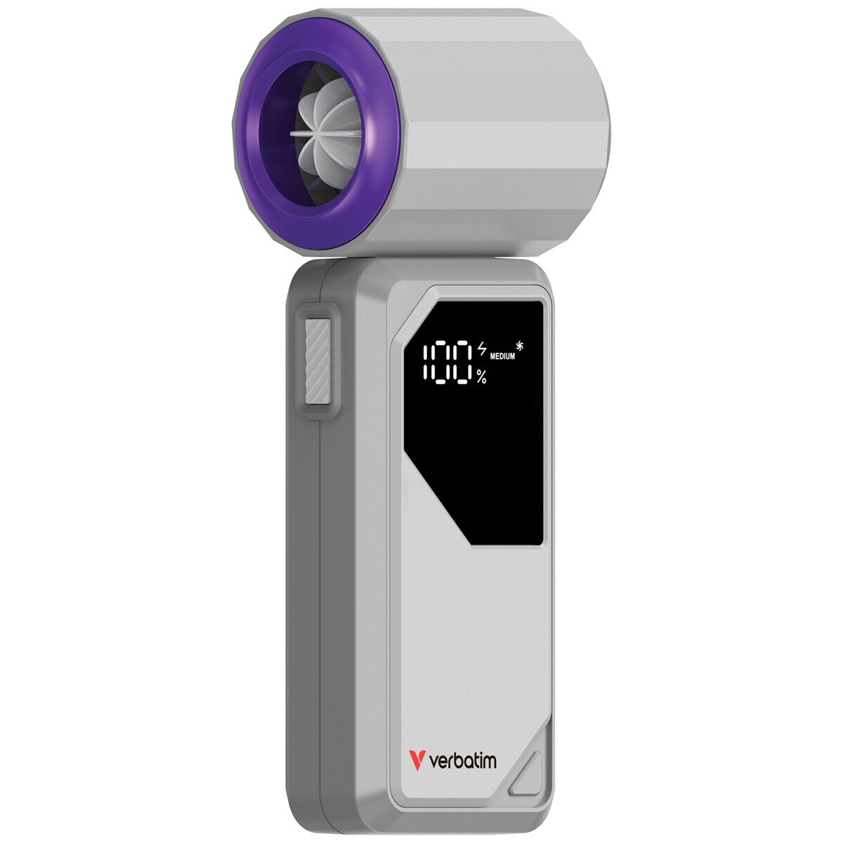 Verbatim Cool 'n' Go AirJet –Mini-Ventilator mit LED-Anzeige & 4 Geschwindigkeiten