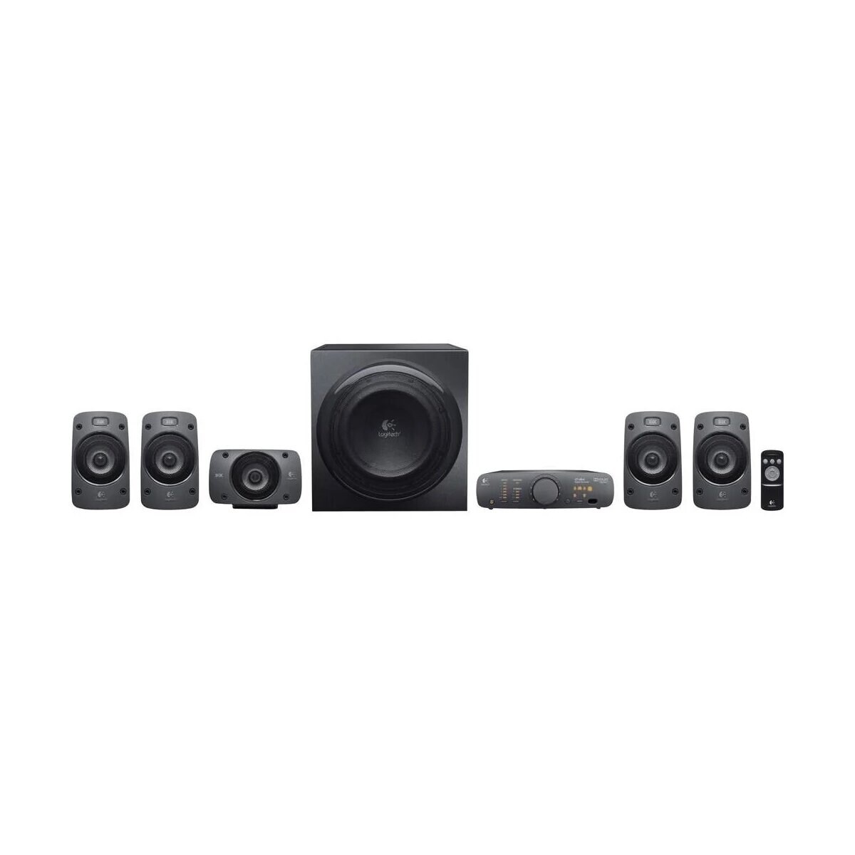 Logitech Lautsprechersystem – kabelgebundene 5.1 PC-Lautsprecher 500W | 05099206023536