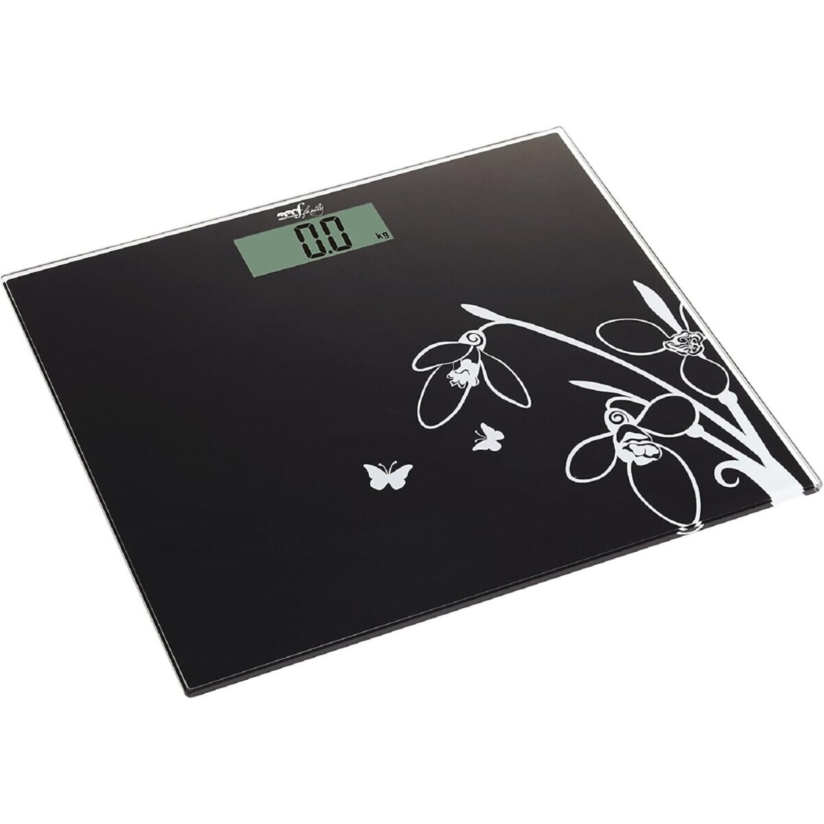 FLAT Digitalwaage Ultradünn, 150 kg Kapazität, gehärtetes Glas | 08006012254563