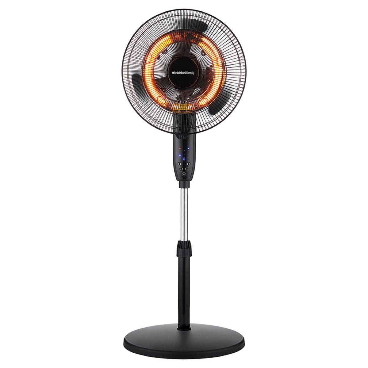Standventilator mit Karbon-Heizelementen Heizlüfter mit 1800W