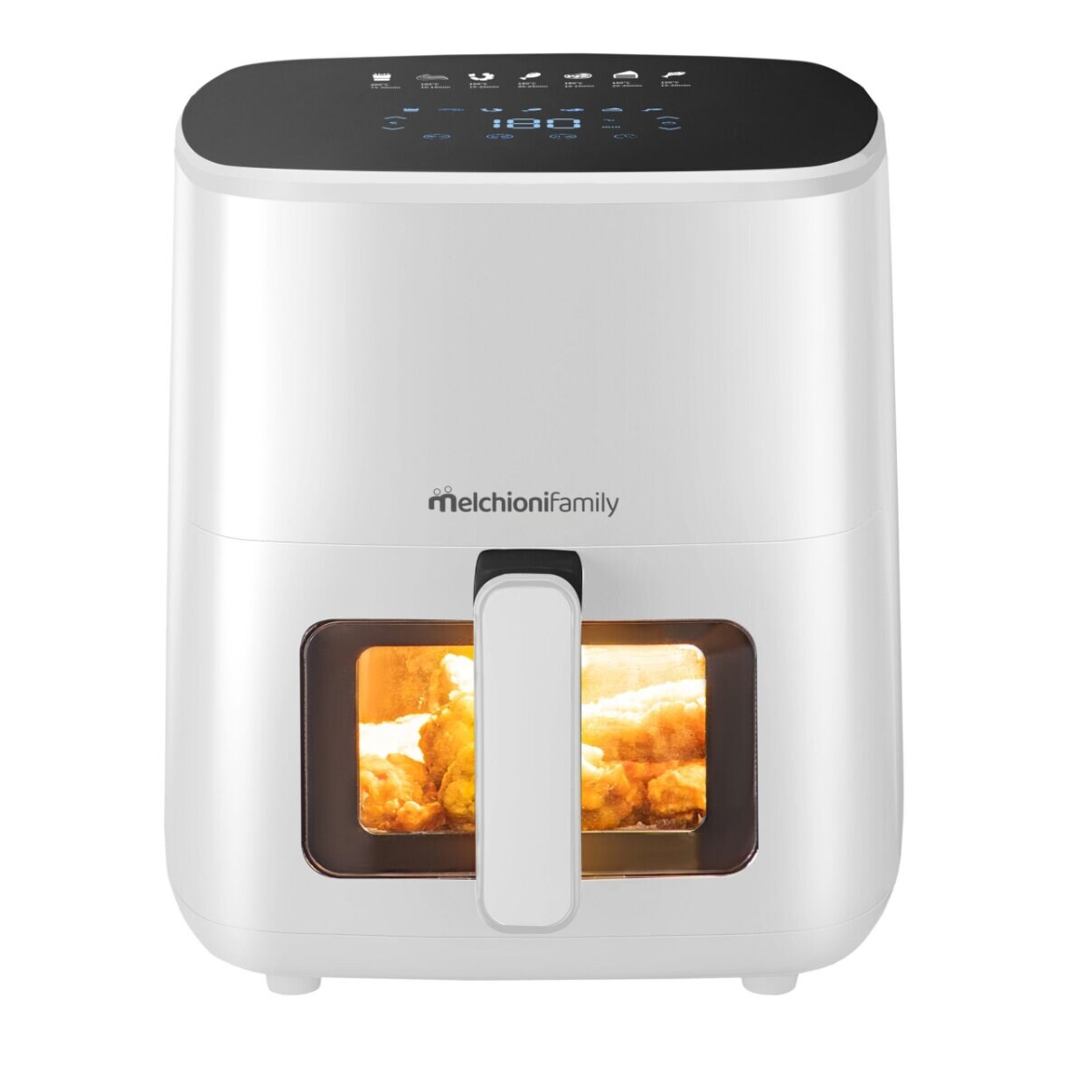 Melchioni Heißluftfritteuse  1400W Air Fryer mit 7 Programmen Touch