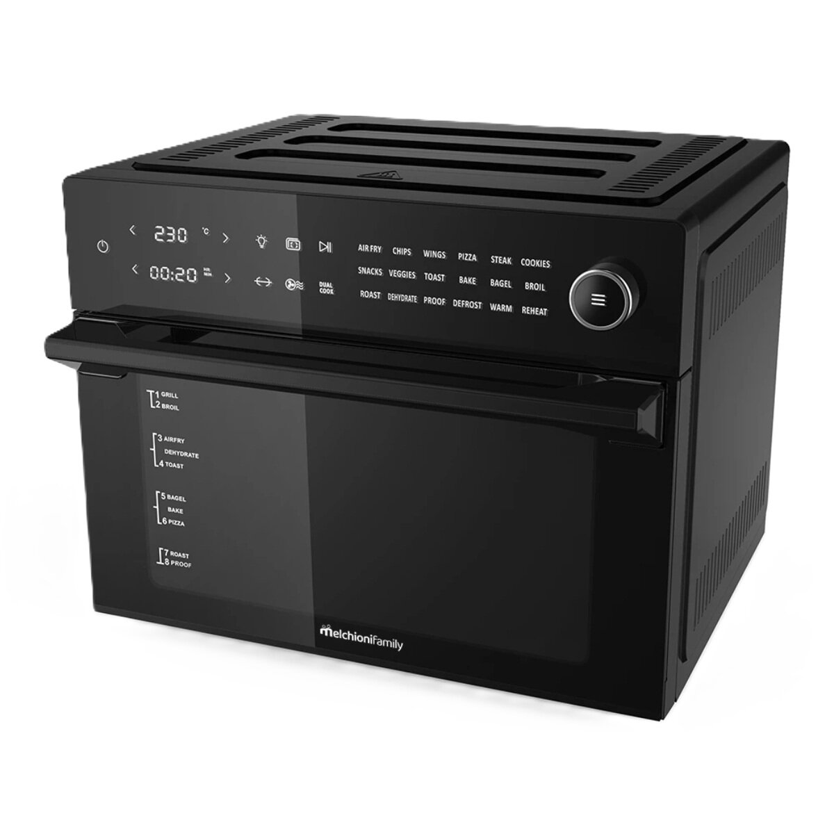 Melchioni Hei&szlig;luftfritteuse Ofen 30L 1800W 18 Programme Touchscreen - Bild 1