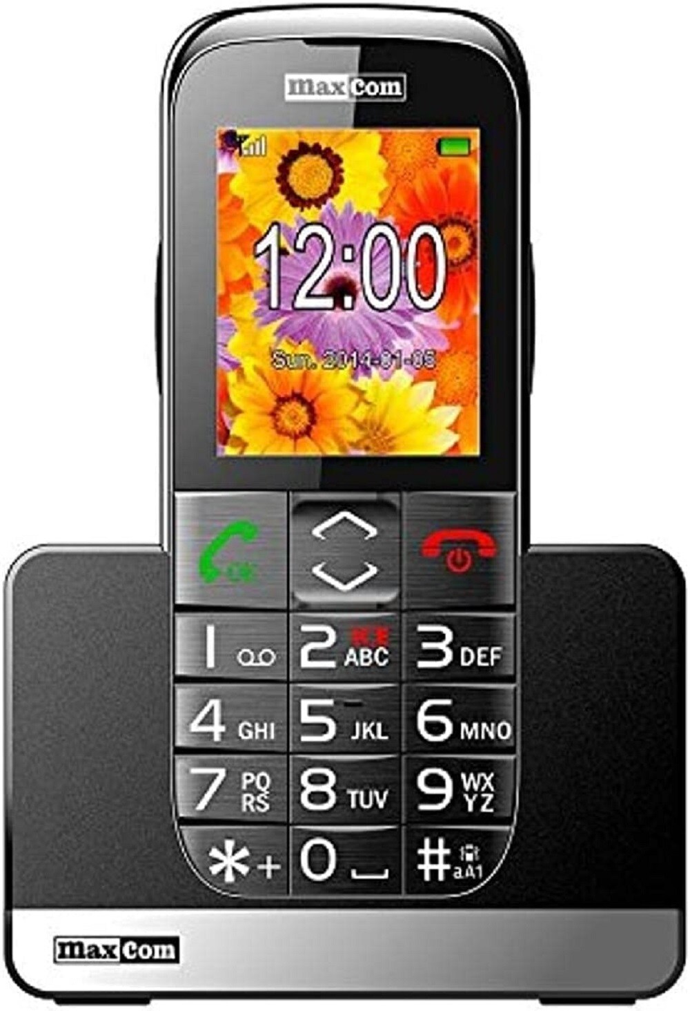Maxcom Handy MM720 mit Ladeschale schwarz