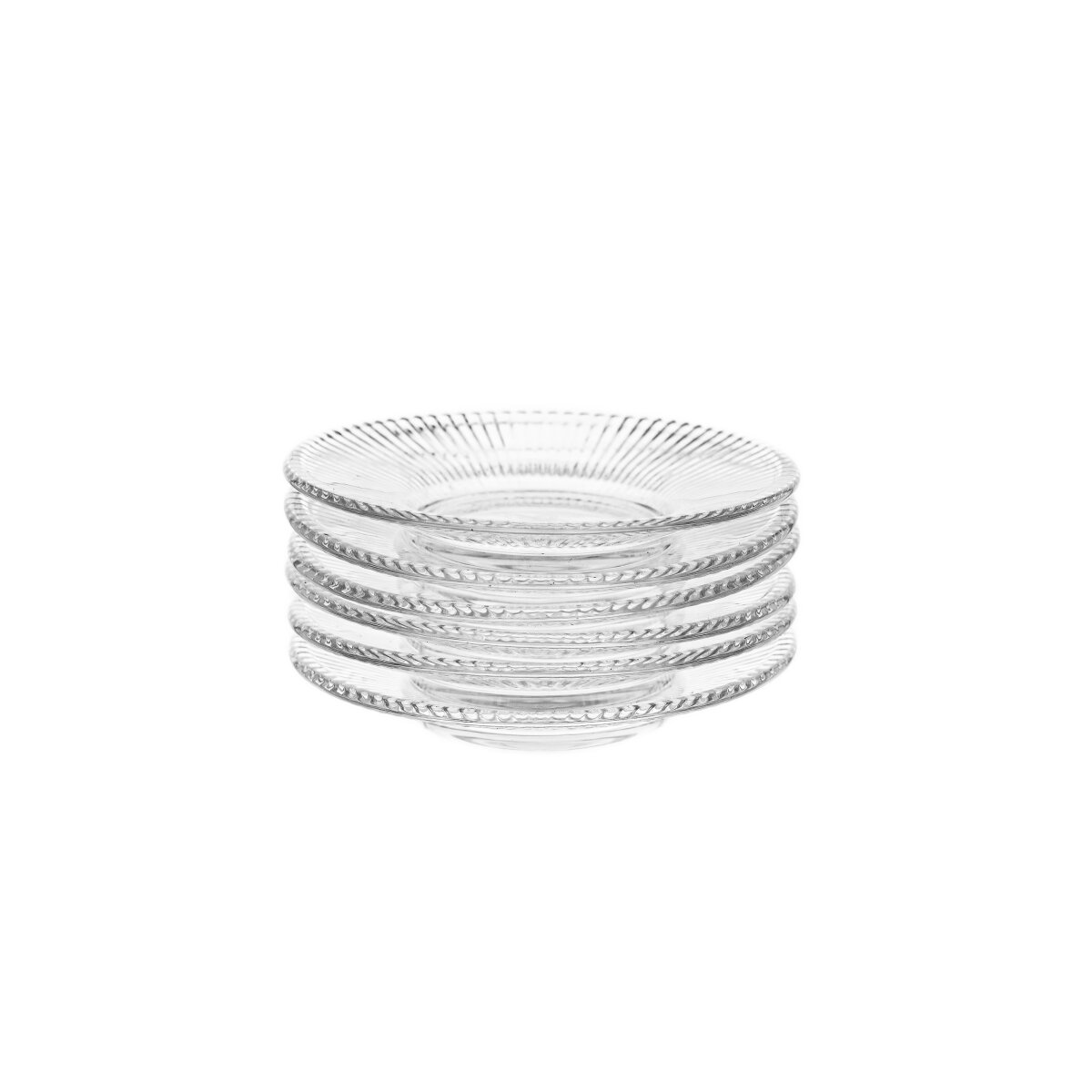 Glas-Untertellerr &oslash;11,5 cm, Relief Design - dekorativ & funktional - Bild 1