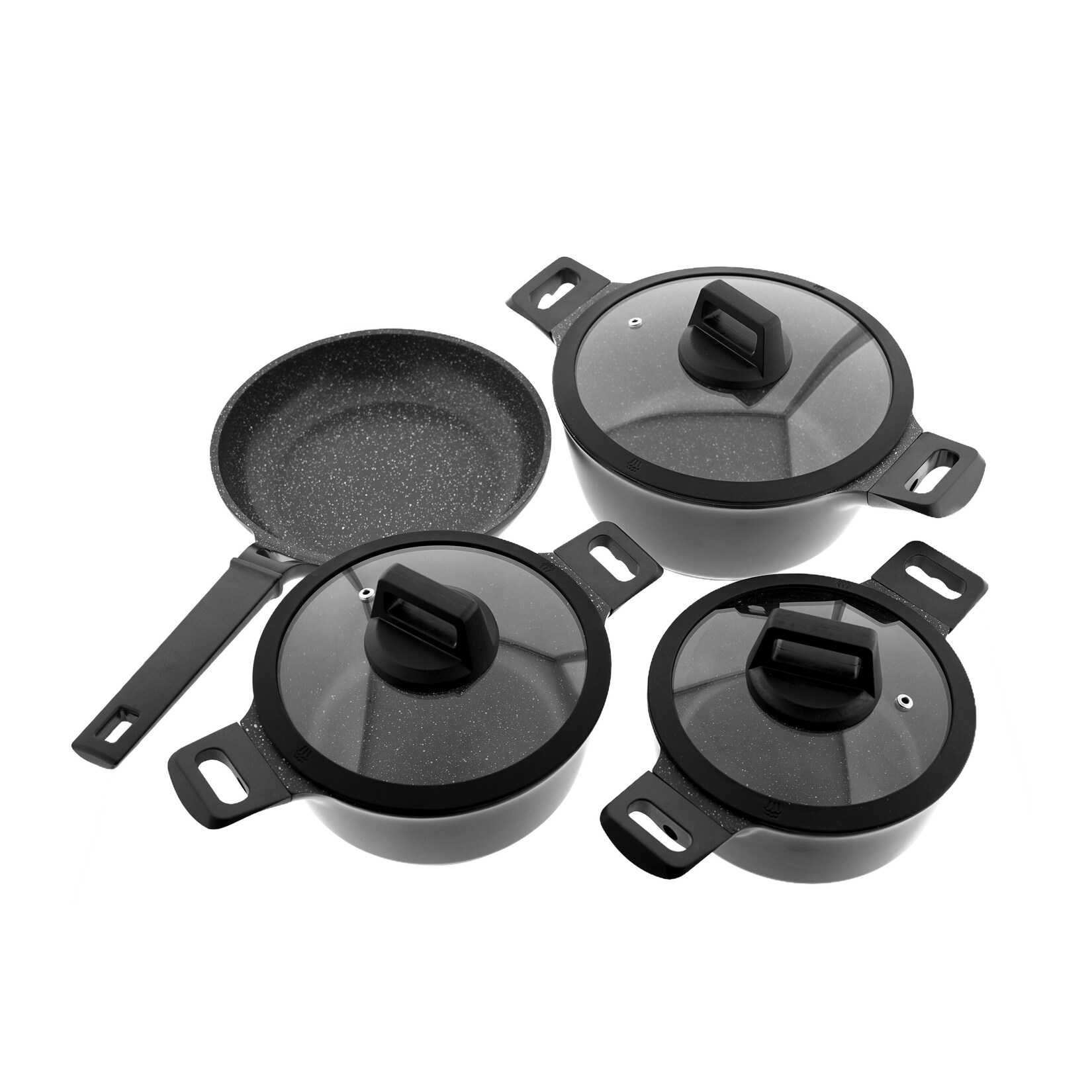 Kochgeschirr Set 7-tlg Topfset Koch-/Braten-Topf-Set Induktion | 04255698256666