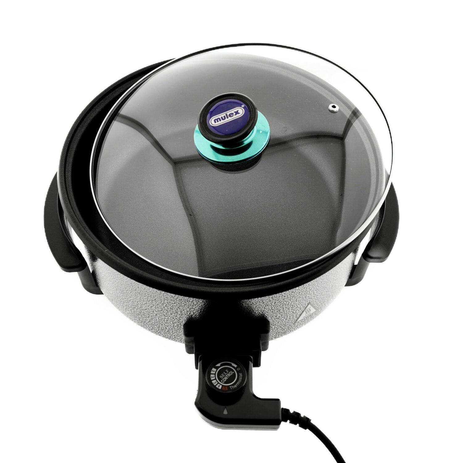 Pizza Pan Pfanne 1500W Multifunktionspfanne Grillpfanne Antihaftbeschichtet - Bild 1