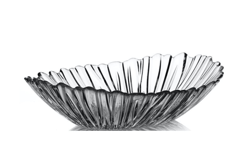 Salatschale, Glas, Oval, 33 x 26 cm - Bild 1