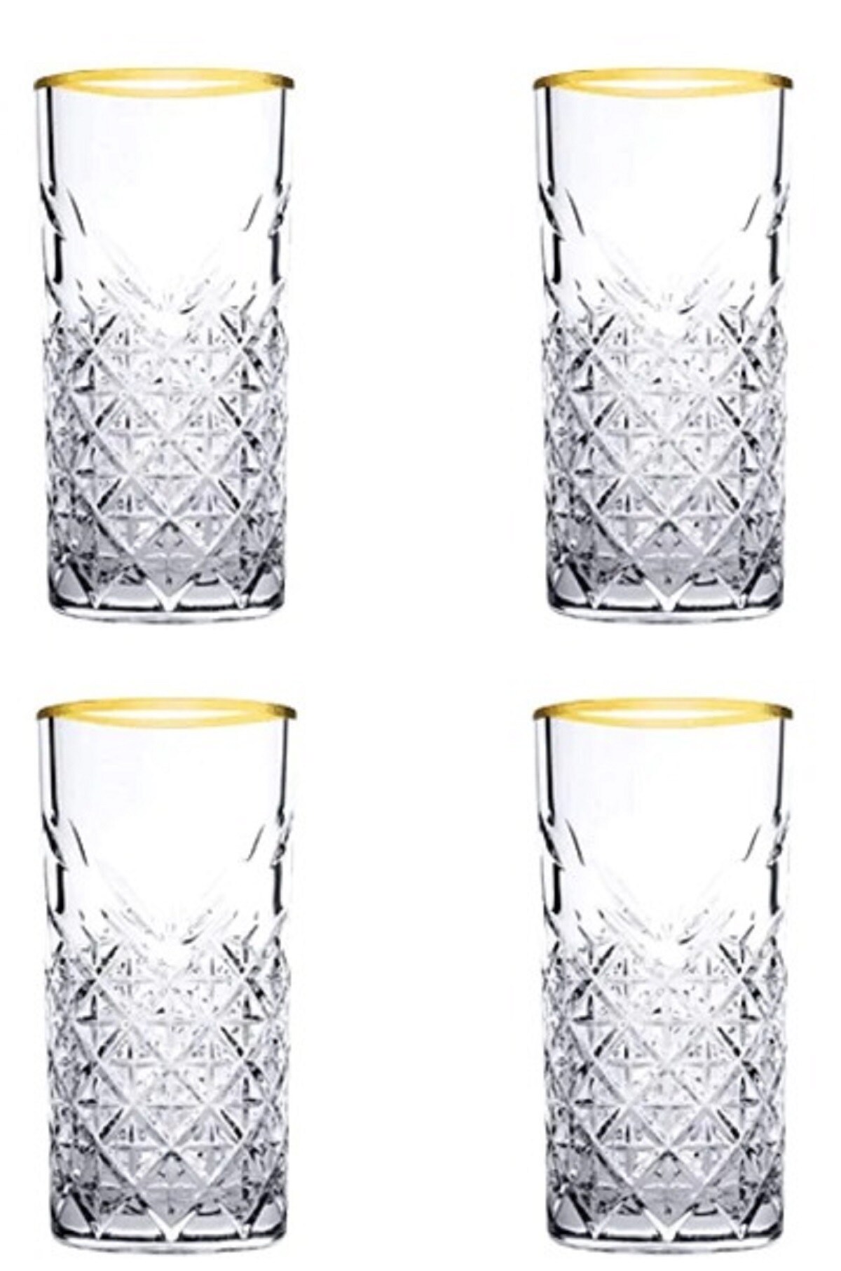 Timeless Gold 450ml 4er Cocktailglas - Bild 1