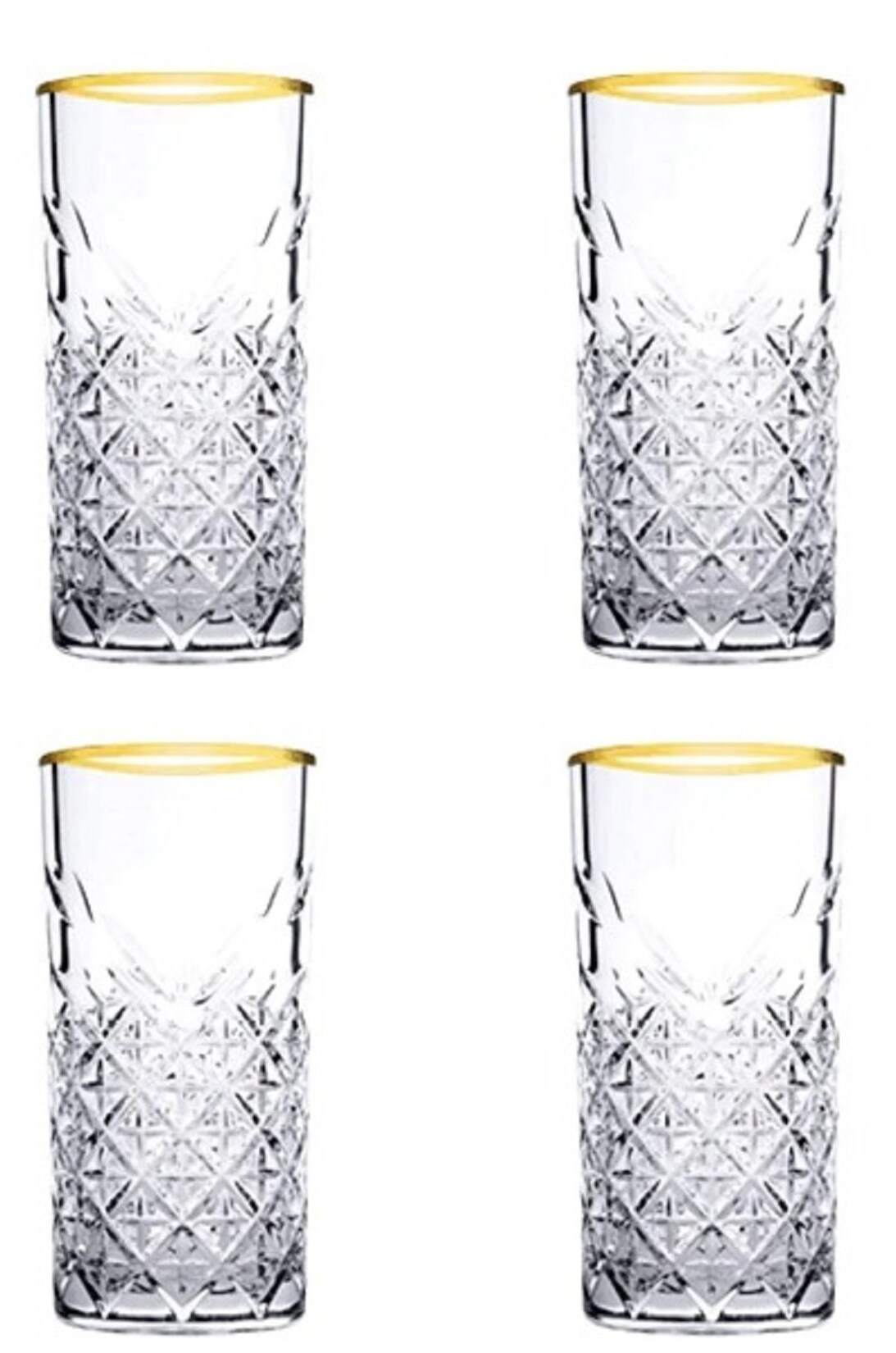 Timeless Gold 450ml 4er Cocktailglas