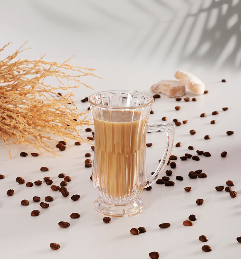 Kristall Teegl&auml;ser mit Henkel - Bild 1