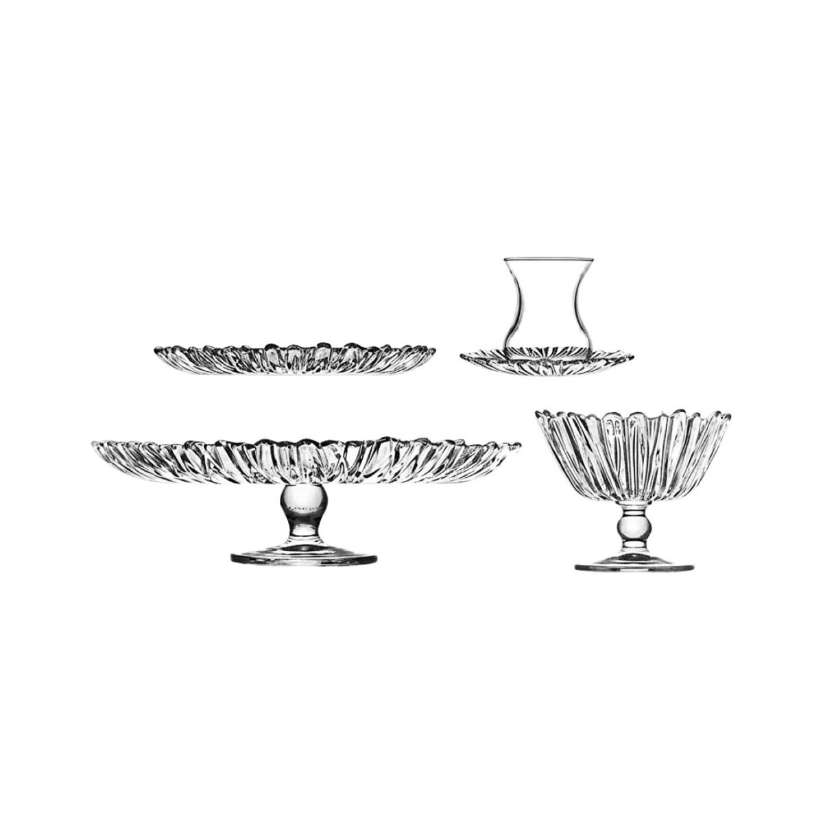 Pasabahce Aurora 20-teiliges Servierset, ideal f&uuml;r Tee- & Kaffeerunden - Bild 1