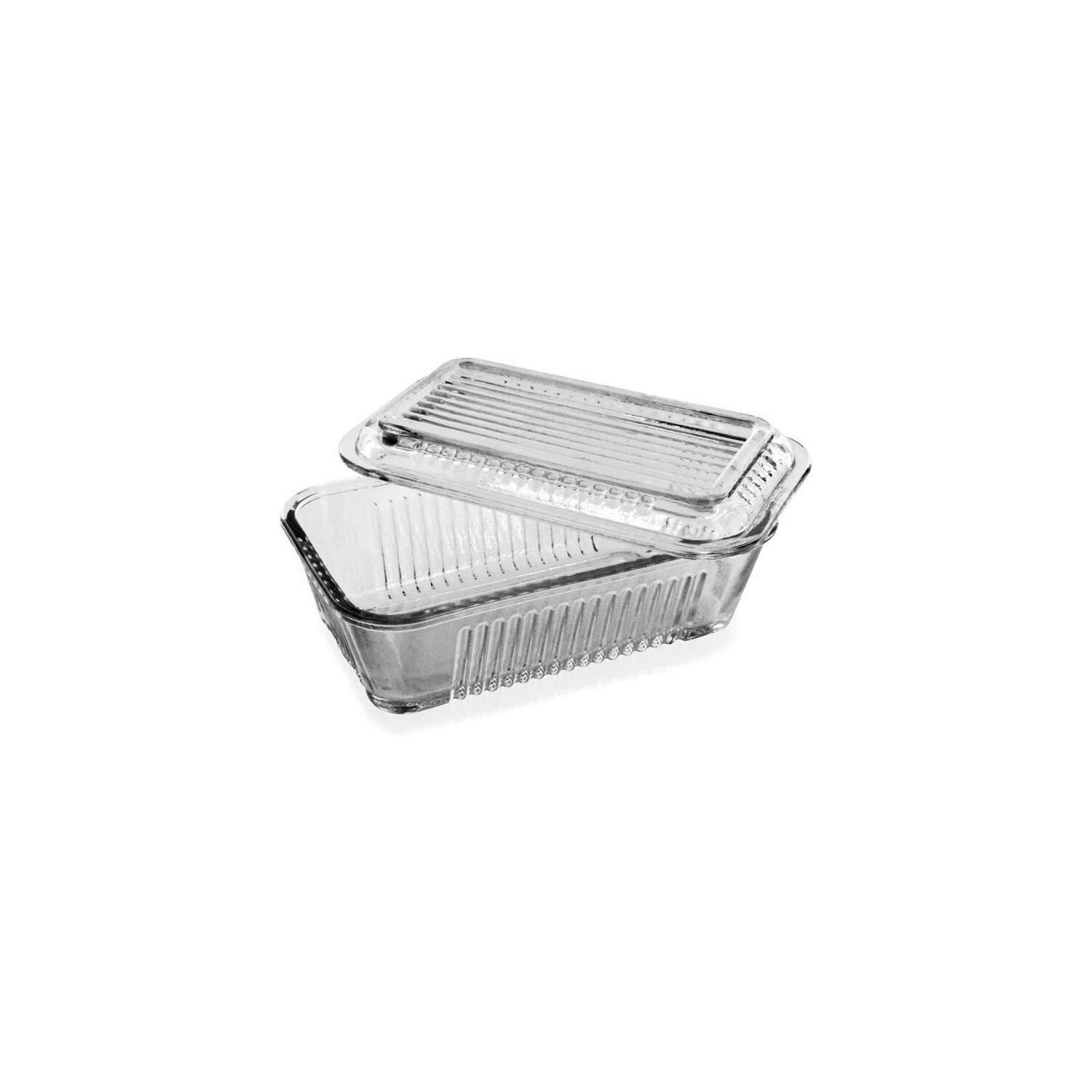 Pasabahce Dajar Butterdose, 17 cm x 10 cm Transparent - Bild 1