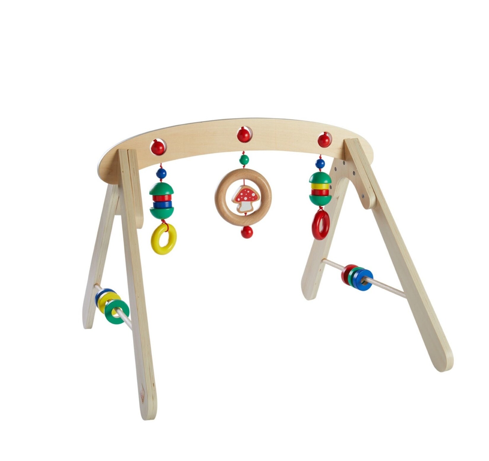 Babyspielzeug aus Holz - Babytrapez fördert Motorik & Wahrnehmung