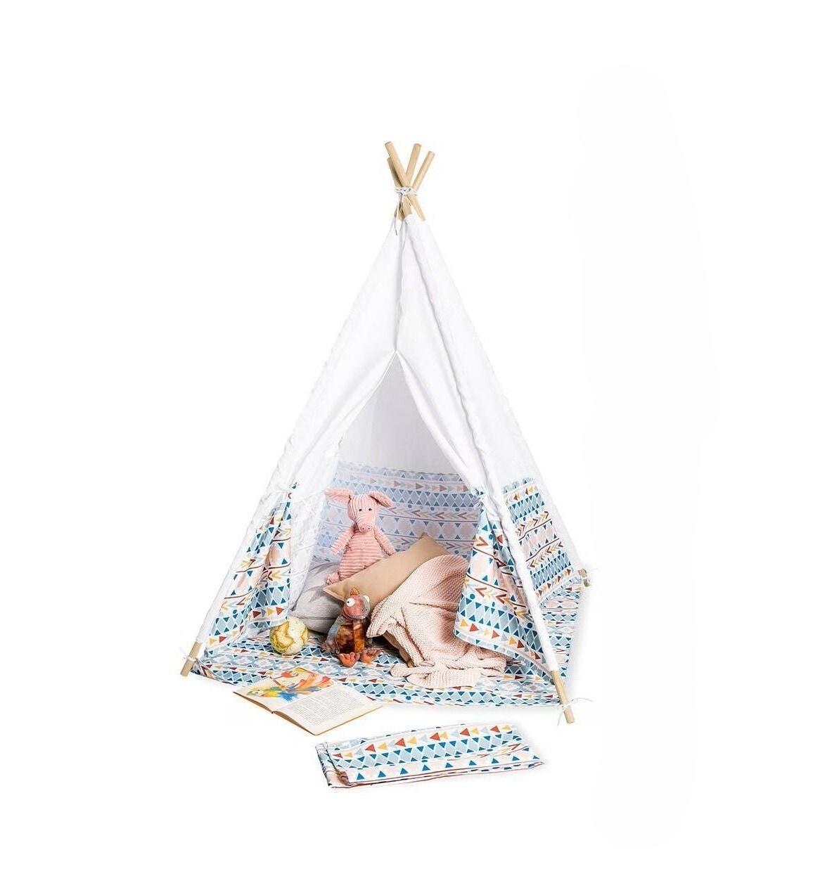 Kinderzelt Tipi Naira - Spielzelt mit Bodenmatte und Tragetasche - Bild 1