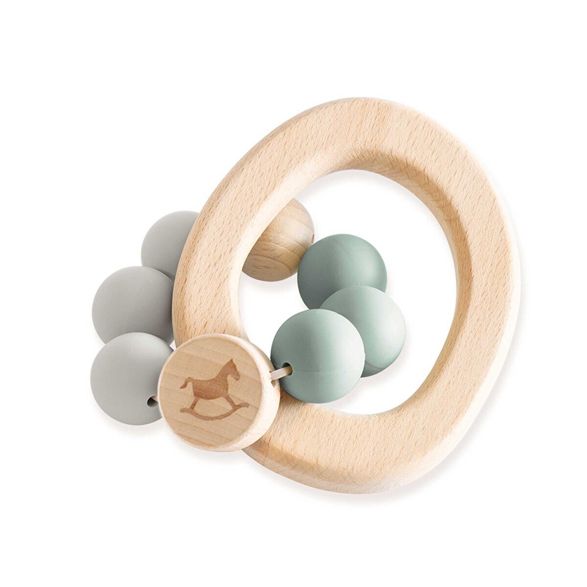 Malin Spielzeug aus Holz und Silikon - Greifling f&uuml;r Babys - Bild 1