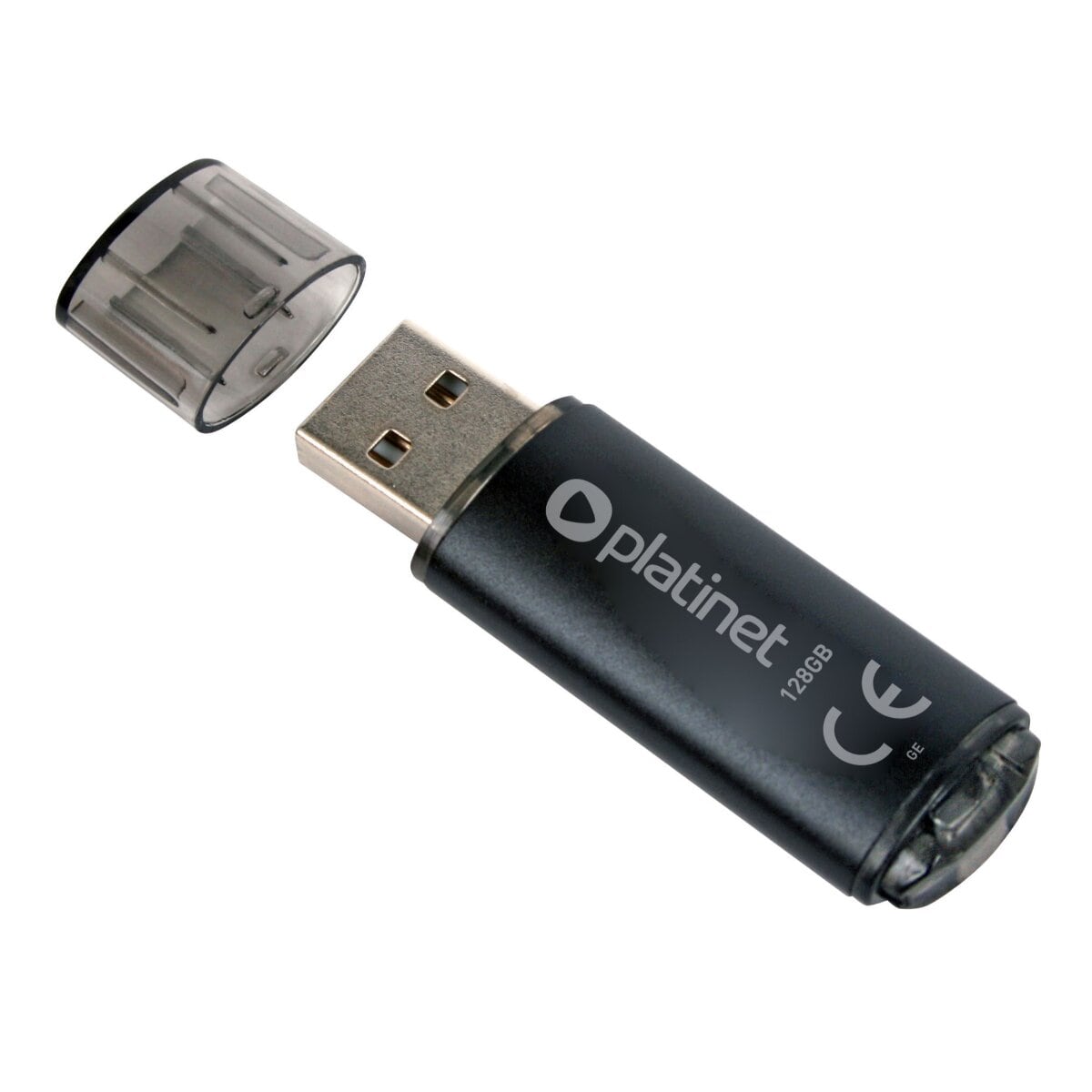 Platinet USB Stick 128 GB USB 2.0 X Depo Aluminium Schwarz - Bild 1