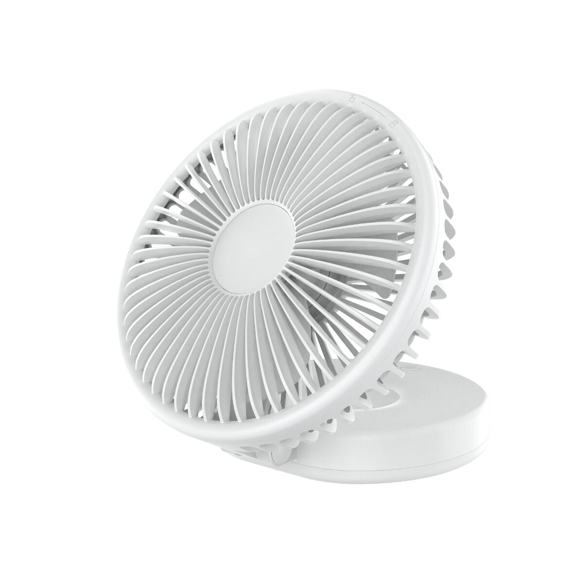 Platinet Akku Tischventilator 2400 mAh 10W 3 Stufen Wei&szlig; - Bild 1
