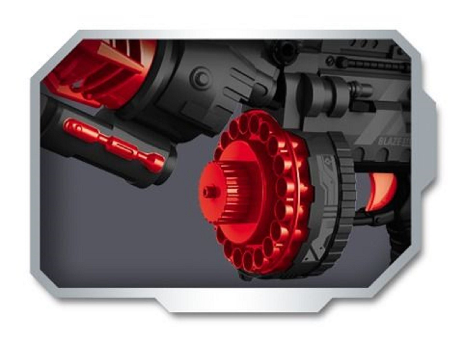 Airblast Softbullet Pistole mit rotierendem Magazin inkl. 40 Softdarts - Bild 1