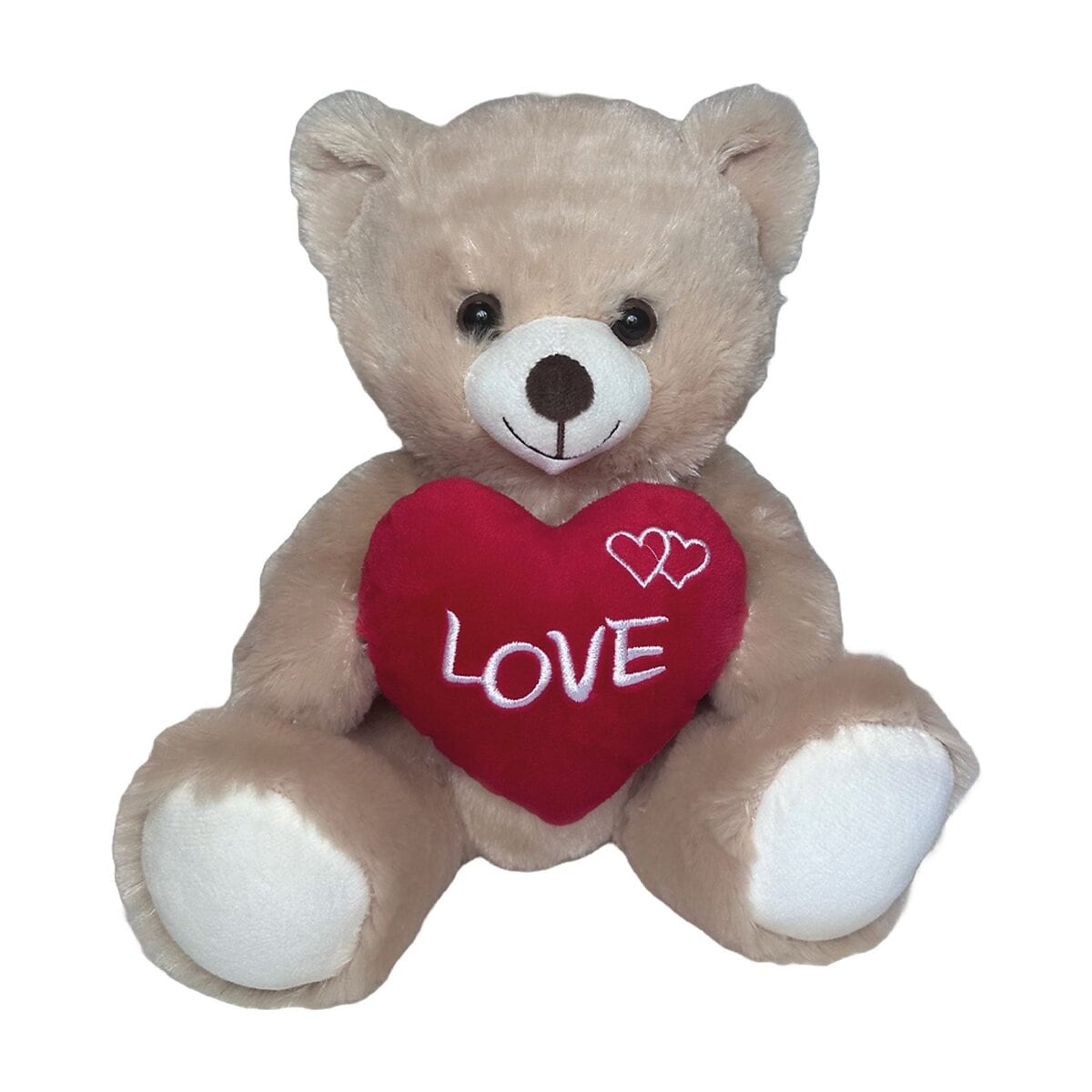 Teddyb&auml;r Kuscheltier mit Herz 25 cm Pl&uuml;schtier Geschenk Liebe Valentinstag - Bild 1