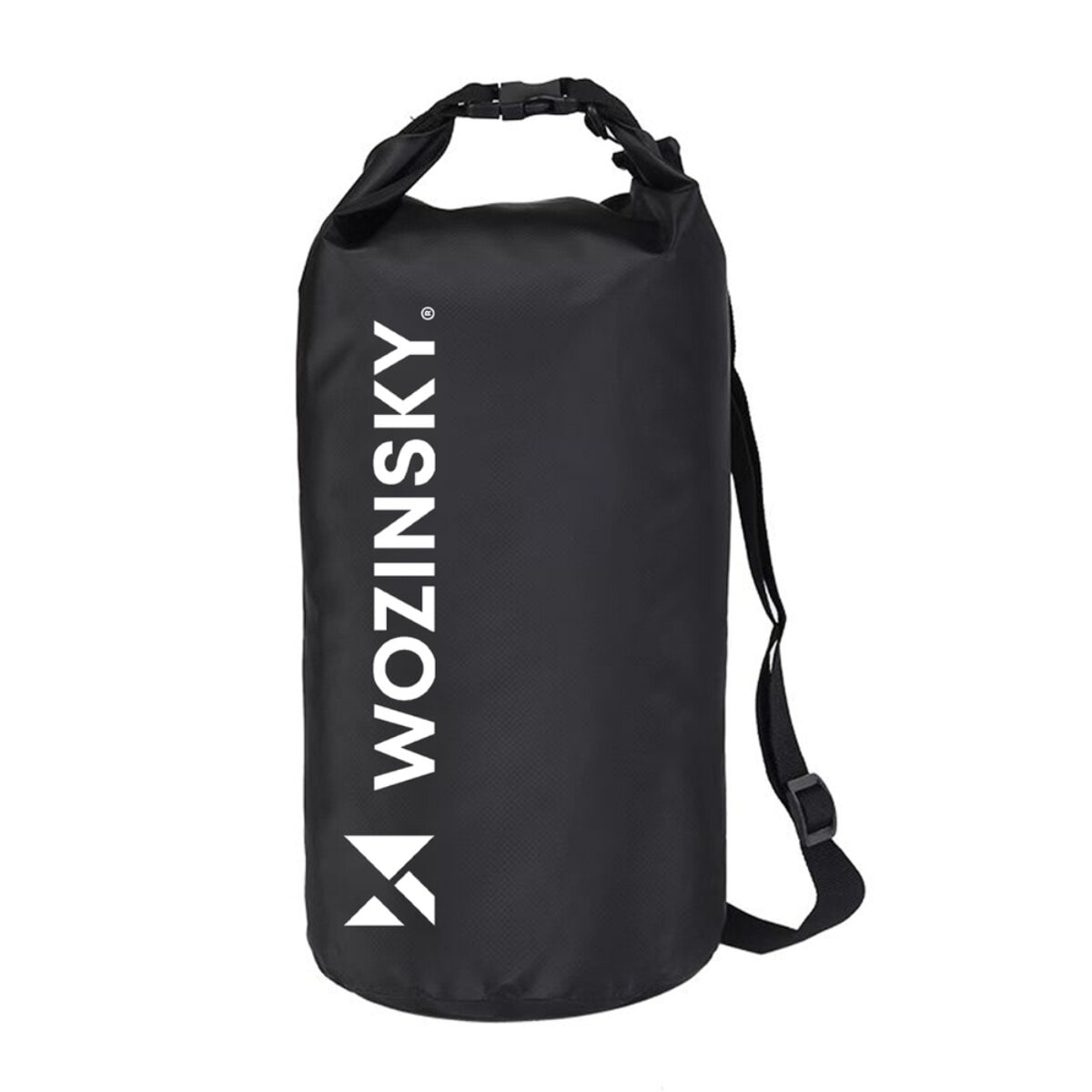 Wozinsky WWK-20 Wasserdichter Packsack 20 l f&uuml;r SUP Kajak Outdoor 500D PVC 0,5 mm Schwarz - Bild 1