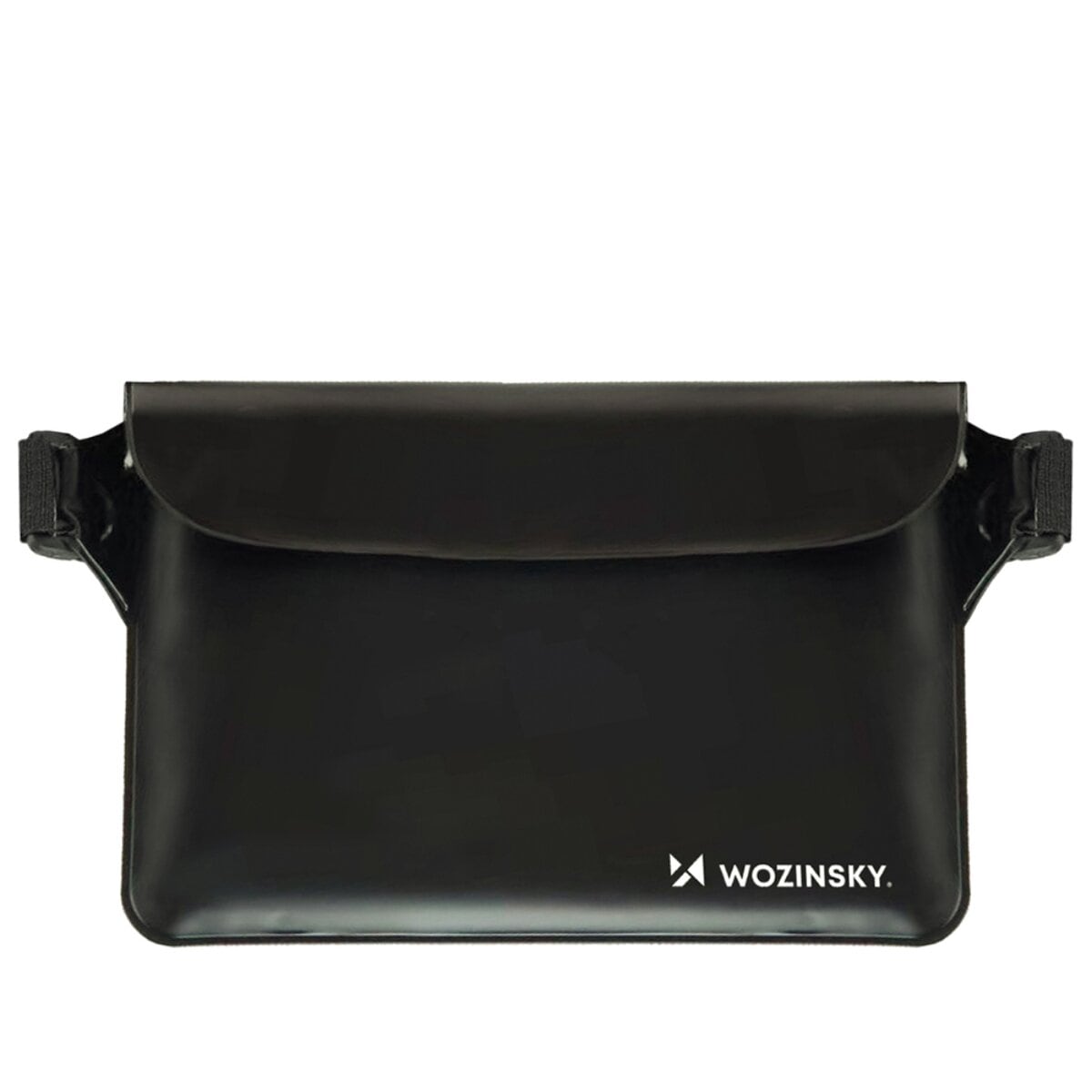 Wozinsky WWS-01 Wasserdichte Bauchtasche H&uuml;fttasche 0,3 mm PVC PP Gurt 22 x 15 cm Schwarz - Bild 1