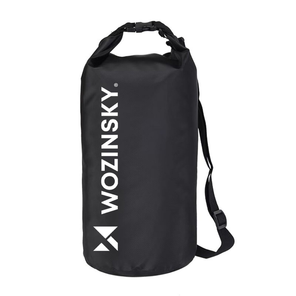 Wozinsky WWK-10 Wasserdichter Packsack 10 l f&uuml;r SUP Kajak Outdoor kompakt Schwarz - Bild 1
