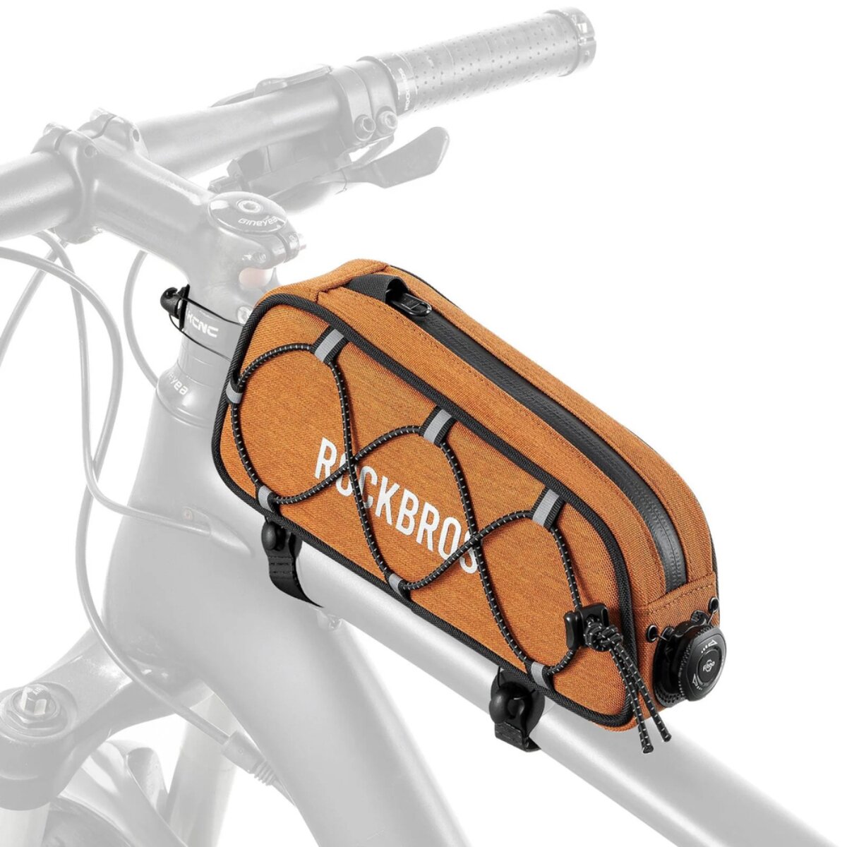 Rockbros ROAD TO SKY Fahrradtasche Oberrohr wasserdicht 0,7L Orange - Bild 1