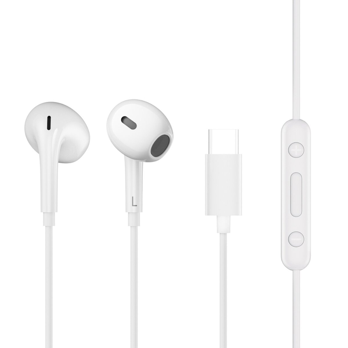 QCY LH1 In-Ear Kopfh&ouml;rer USB-C mit Mikrofon HiFi Sound Wei&szlig; - Bild 1