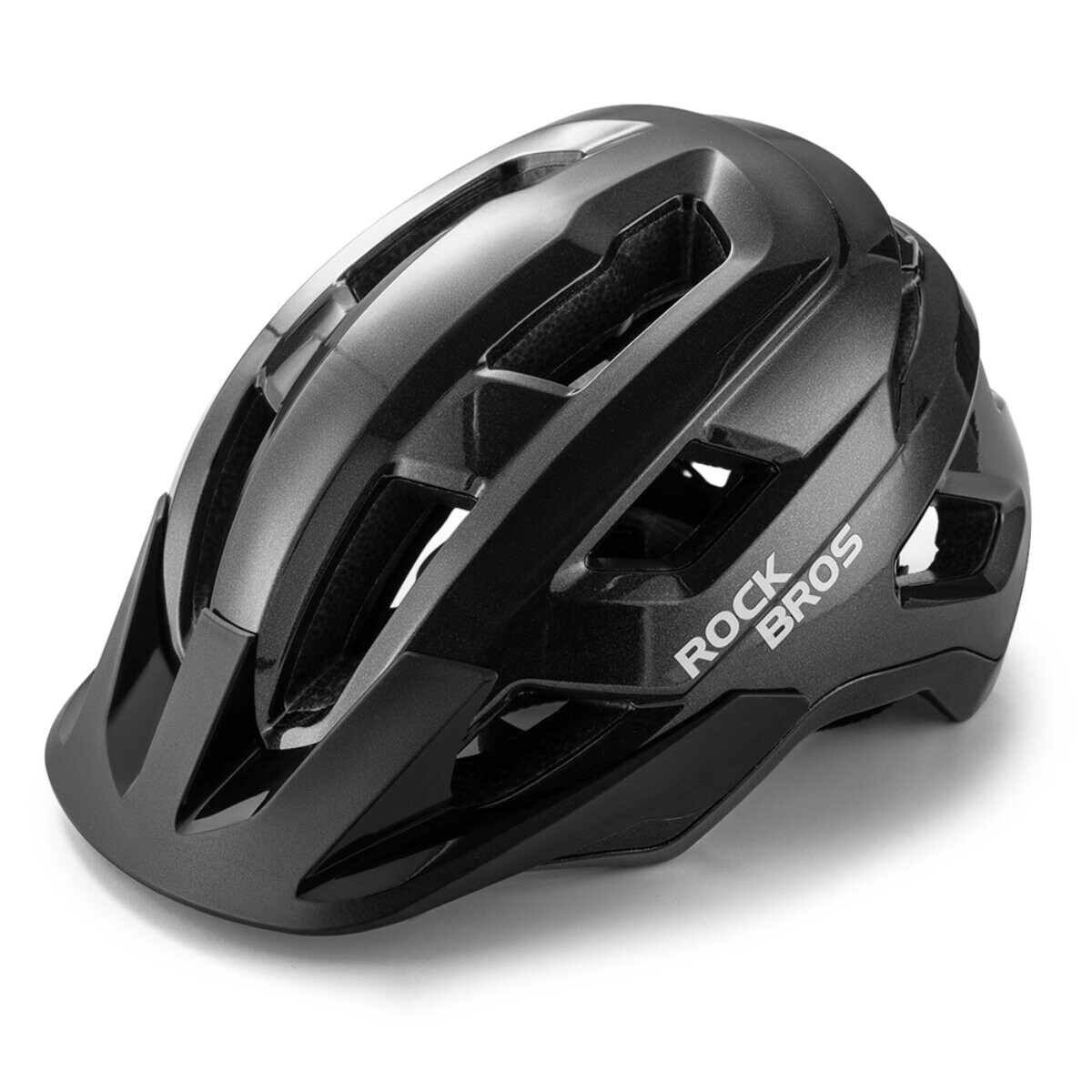 LK-67 Jugend-Fahrradhelm mit abnehmbarem Visier 54–58 cm Schwarz