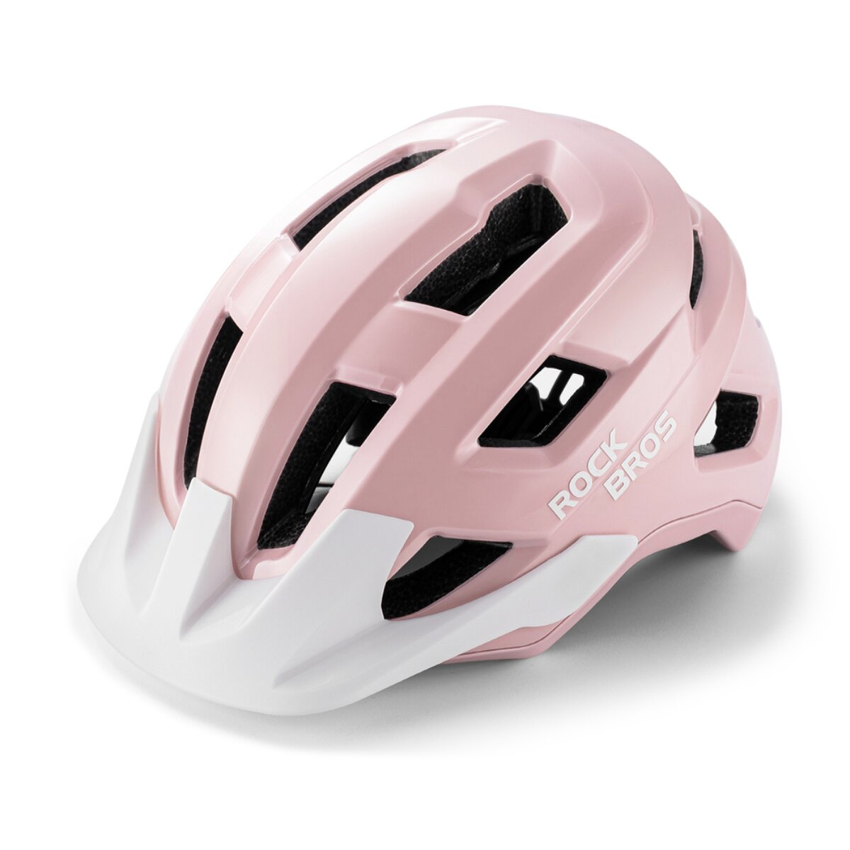 Rockbros LK-67 Jugend-Fahrradhelm mit abnehmbarem Visier 54&ndash;58 cm Rosa - Bild 1