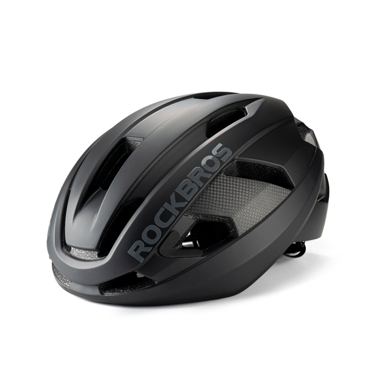 Rockbros LK-15 Carbonfaser-Fahrradhelm 58-62 cm Schwarz - Bild 1