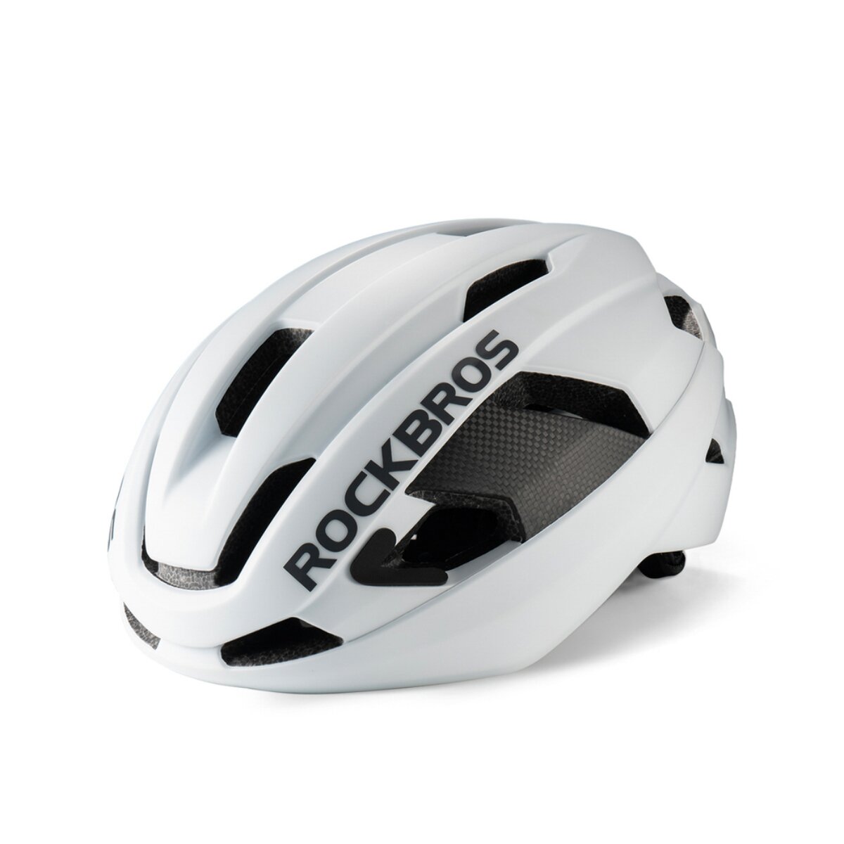Rockbros LK-15 Carbonfaser-Fahrradhelm 58-62 cm Wei&szlig; - Bild 1