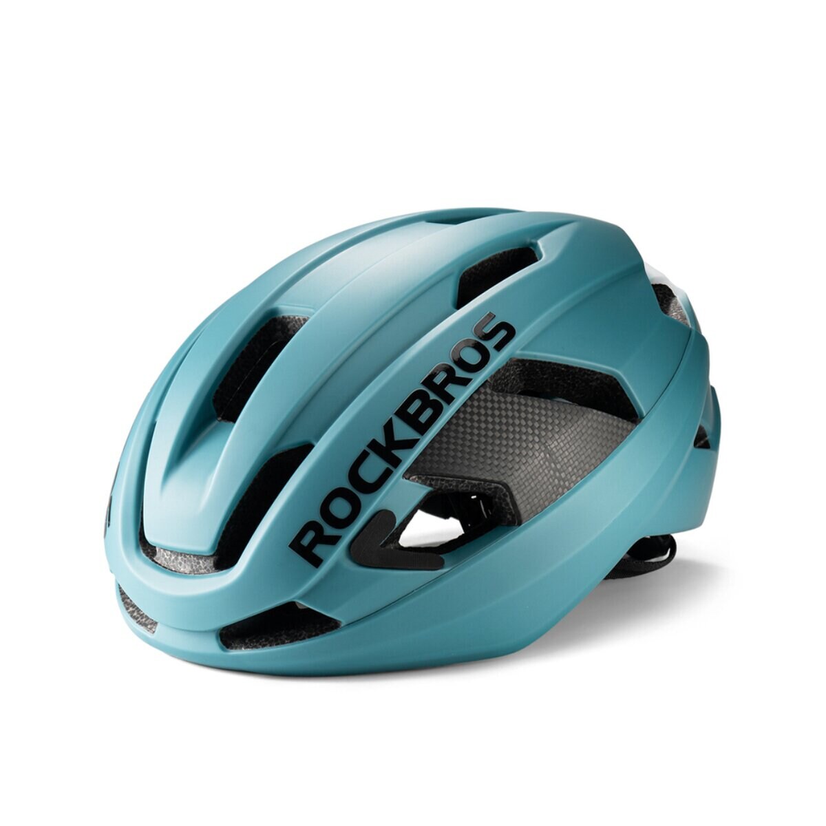 Rockbros LK-15 Carbonfaser-Fahrradhelm 58-62 cm Hellblau