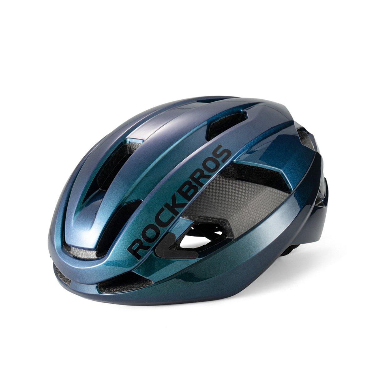 Rockbros LK-15 Carbonfaser-Fahrradhelm 58-62 cm Blau - Bild 1