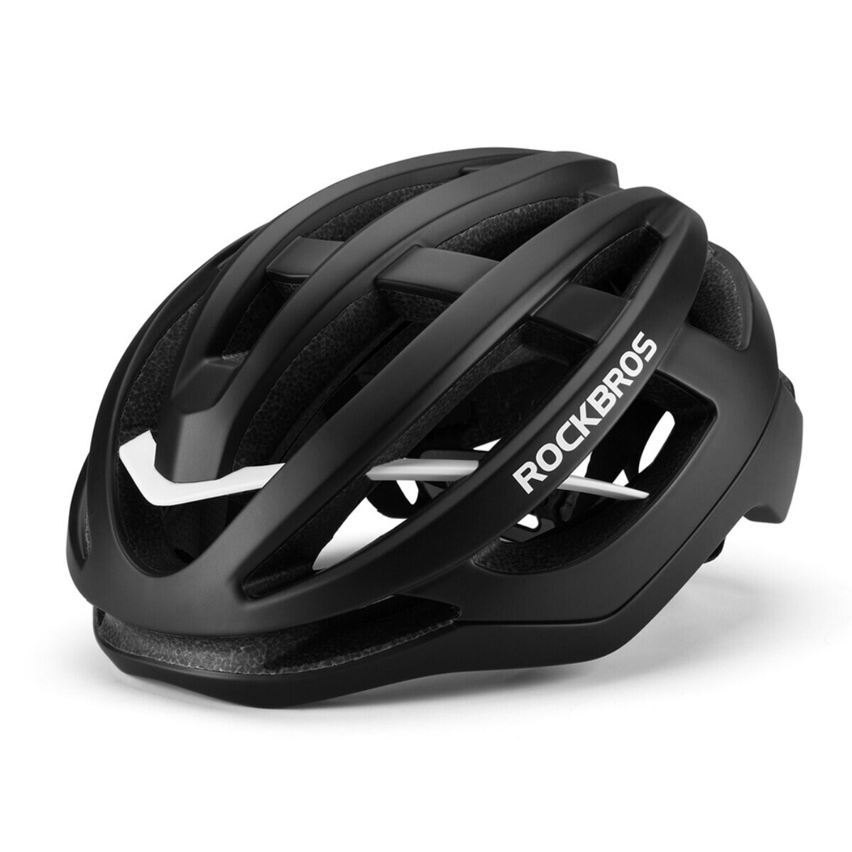 Rockbros HC-58BK- Fahrradhelm aerodynamisch Belüftung M Schwarz / Grau