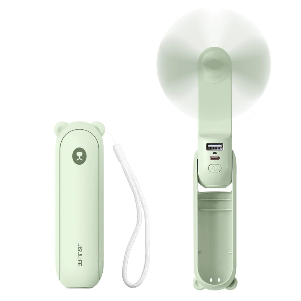 Tragbarer USB-Ventilator mit Powerbank-Funktion 4500 mAh und - Bild 1