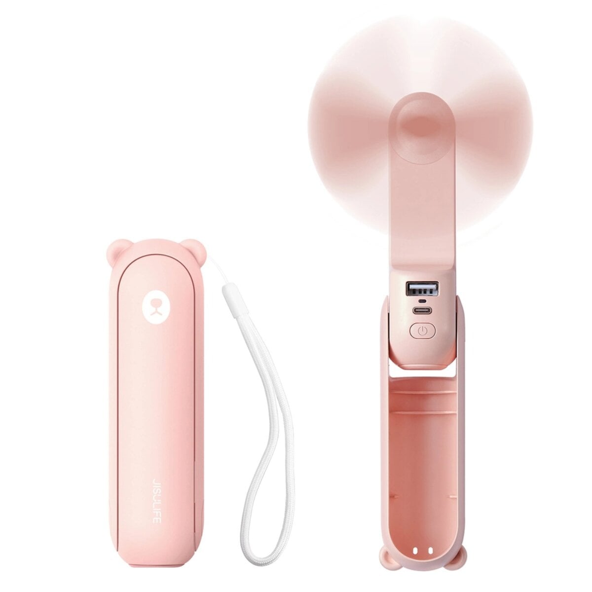 Tragbarer USB-Ventilator mit Powerbank-Funktion 4500 mAh und - Bild 1
