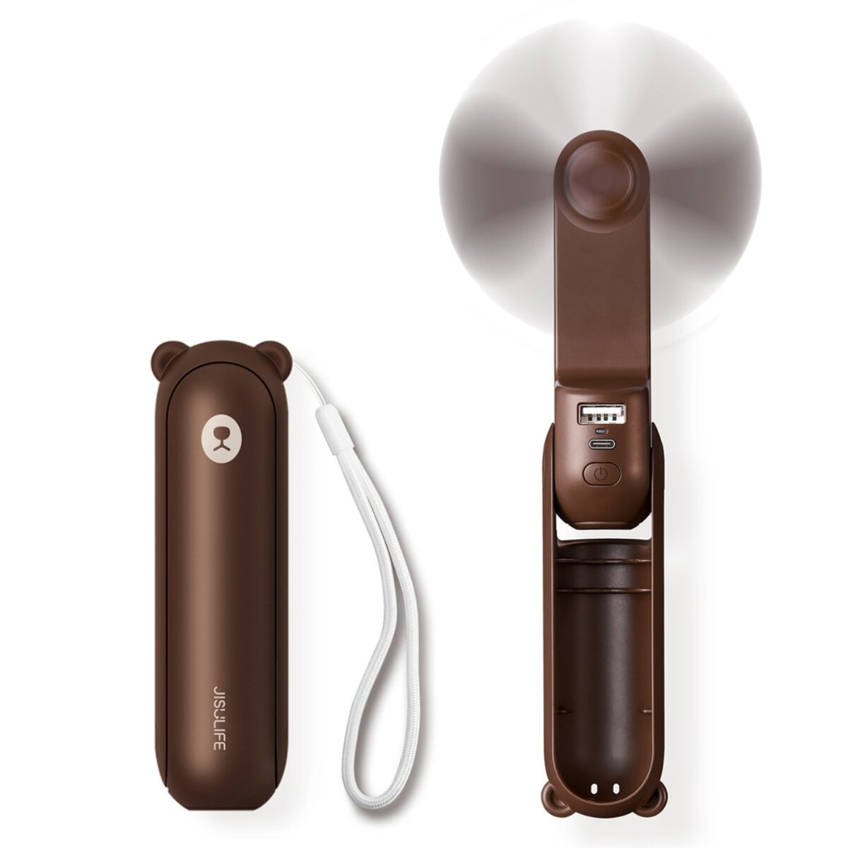 Tragbarer USB-Ventilator mit Powerbank-Funktion 4500 mAh und - Bild 1