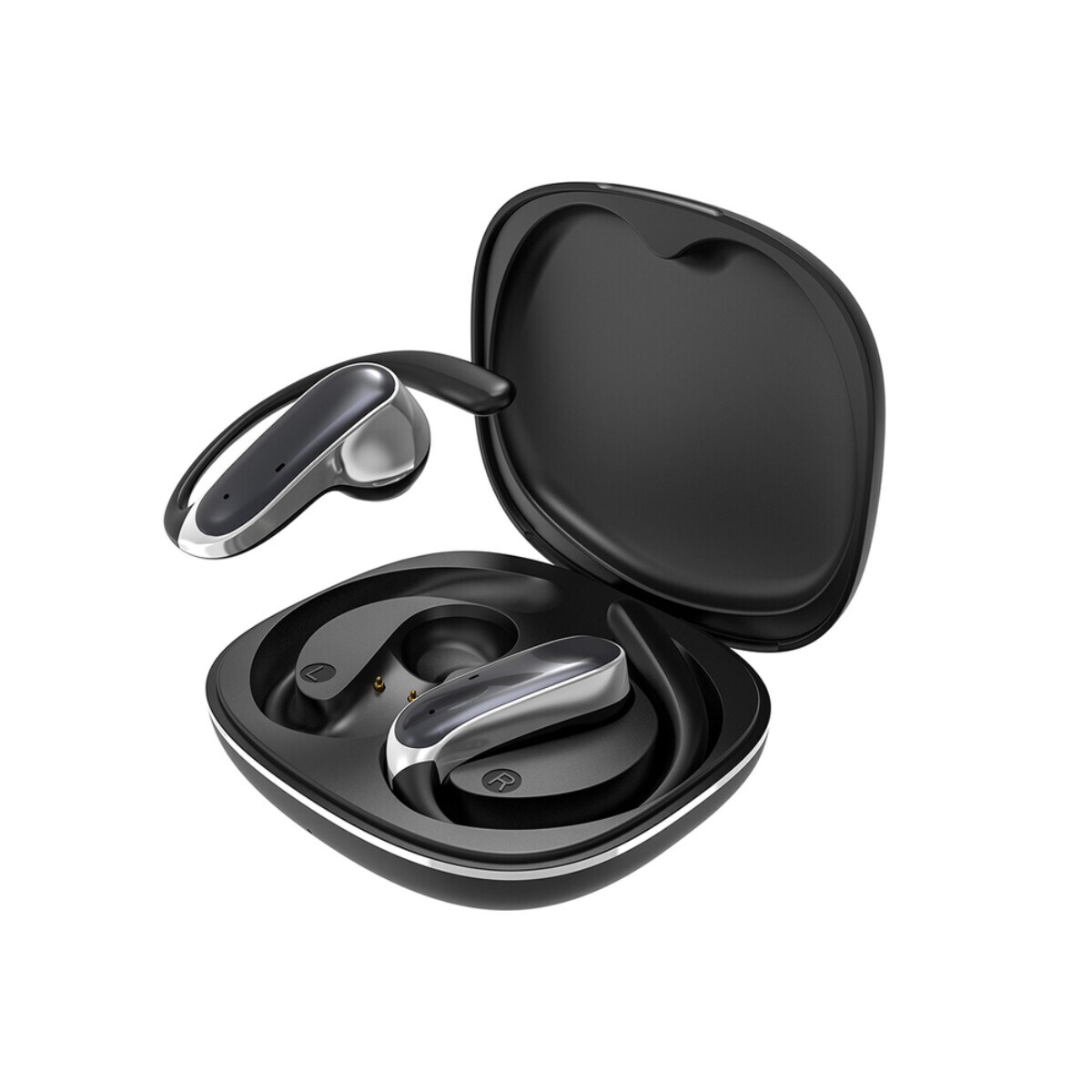 Dudao U17Z Bluetooth 5.3 OWS Kopfh&ouml;rer mit Ohrb&uuml;gel USB-C Schwarz - Bild 1