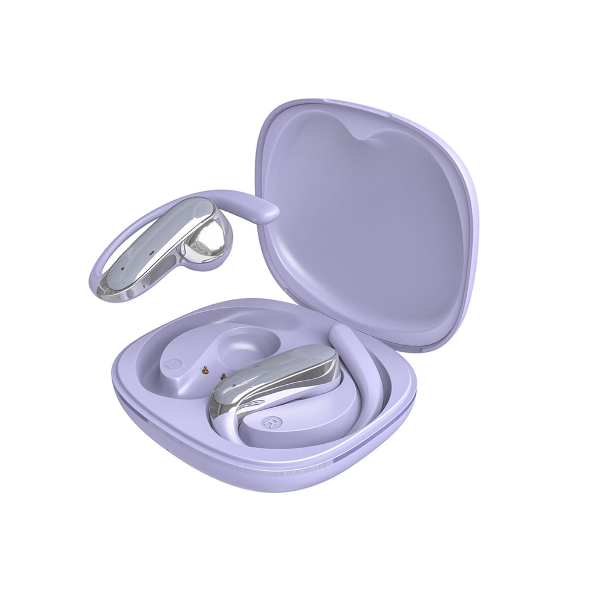 Dudao U17Z Bluetooth 5.3 OWS Kopfh&ouml;rer mit Ohrb&uuml;gel USB-C Lila - Bild 1