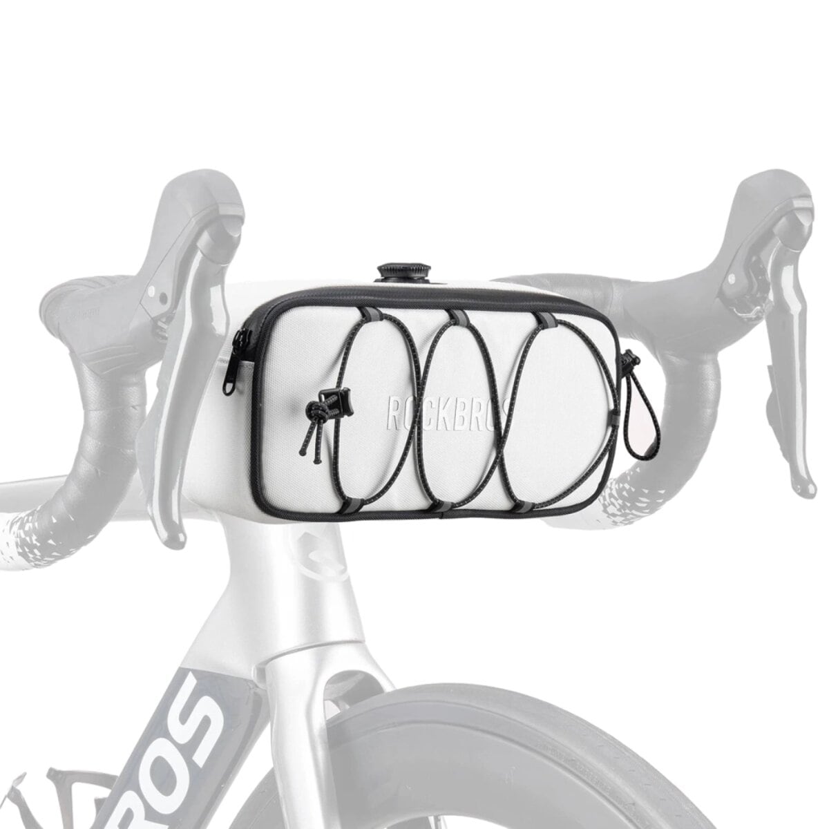 Rockbros TL001 ROAD TO SKY Lenkertasche 1,9L wasserdicht Wei&szlig; - Bild 1