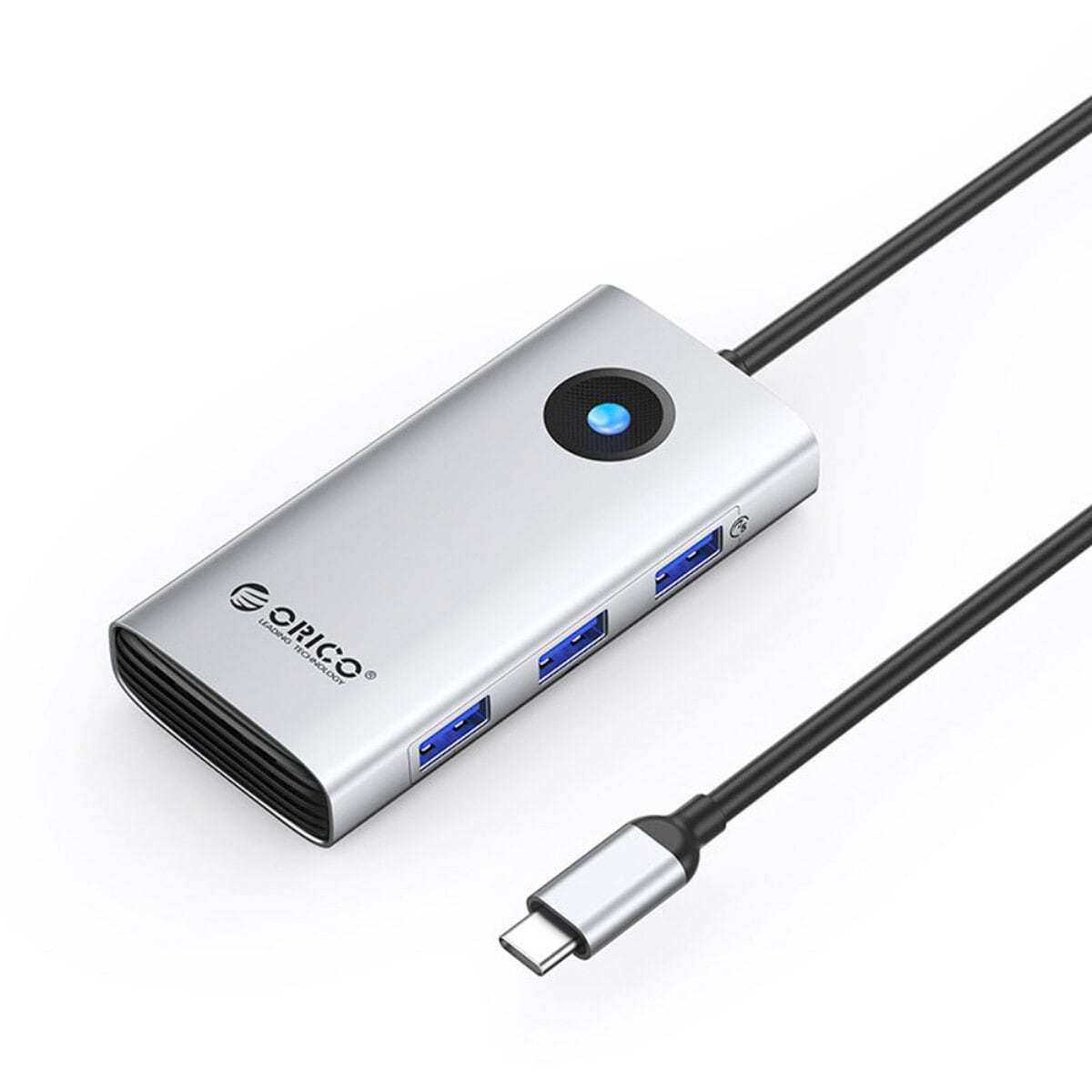 ORICO PW11 USB-C Dockingstation 6-in-1 mit HDMI 4K und 100W PD Silber - Bild 1