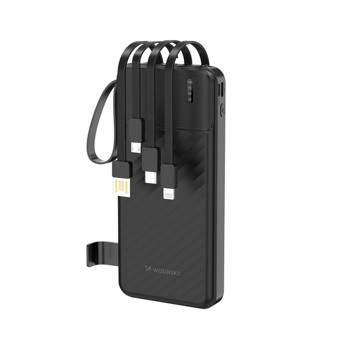 Wozinsky W11-B Powerbank 10000mAh mit Kabeln, Halterung und - Bild 1