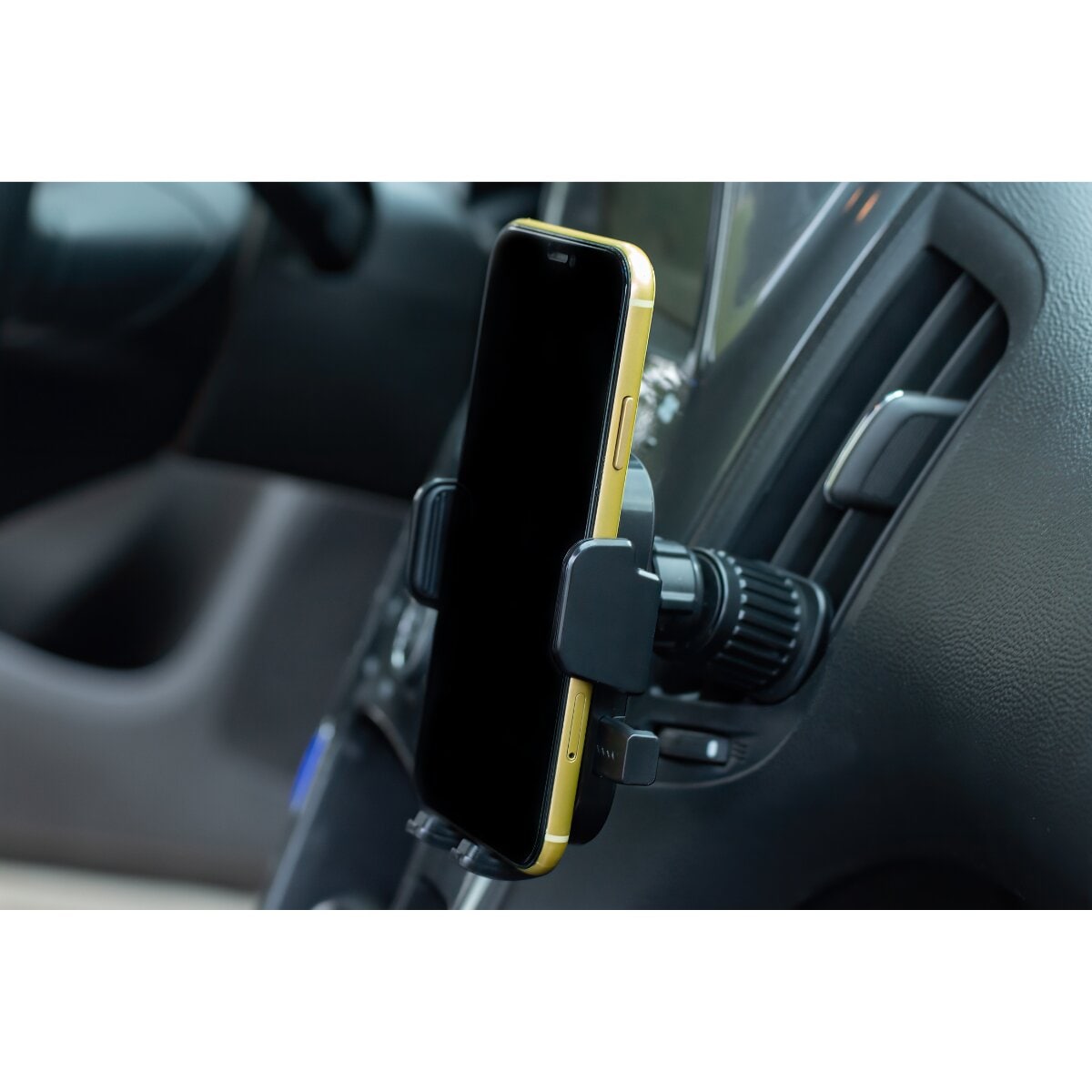 Auto Handyhalterung Schwarz mit Saugnapf L&uuml;ftungsgitterclip - Bild 1