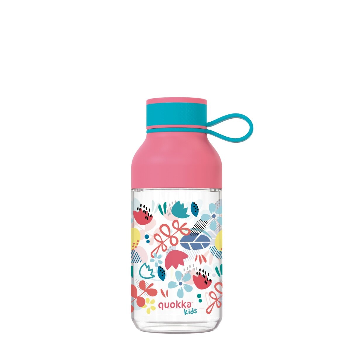 Quokka Ice Kids Trinkflasche 430 ml FLOWERS - Bild 1