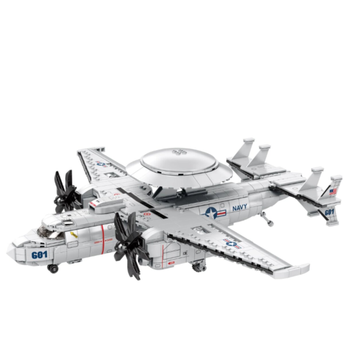 Reobrix 33029 Fr&uuml;hwarnflugzeug Klemmbaustein 1144 Teile ab 14 - Bild 1