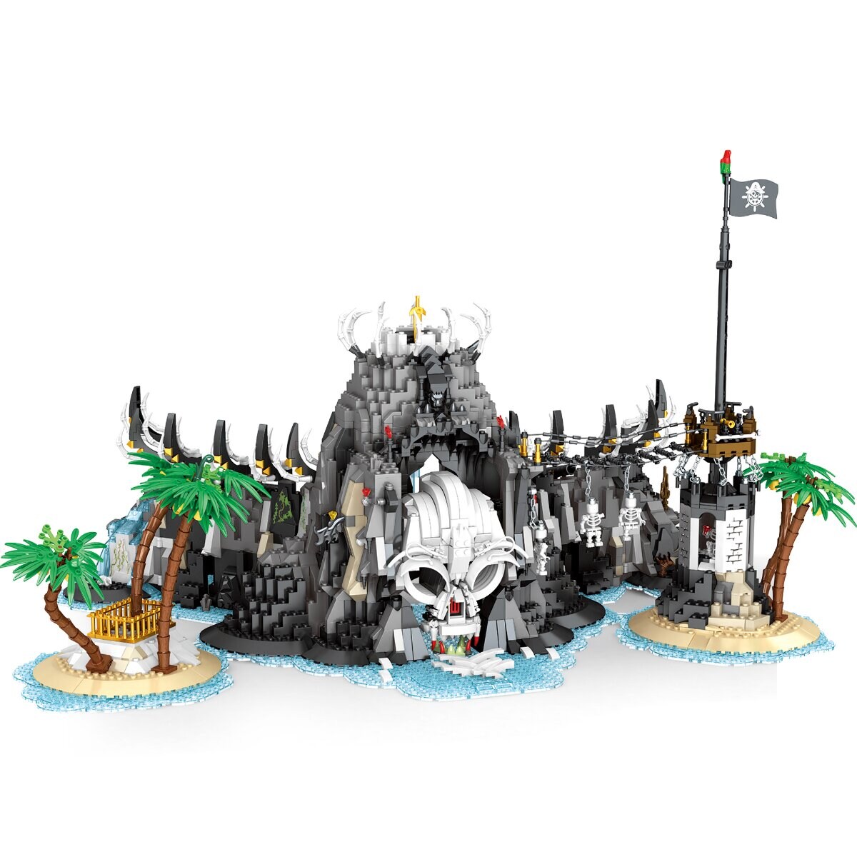 Reobrix 66012 Pirateninsel Klemmbaustein Set 2960 Teile ab 14