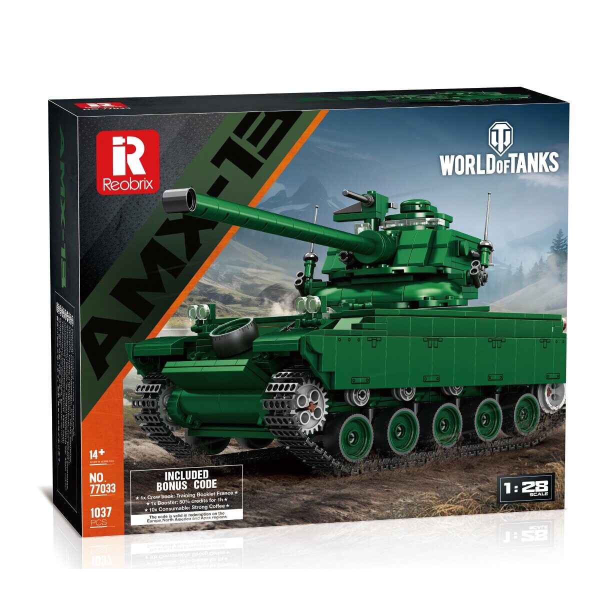 Reobrix 77036 60TP Twardy Panzer Klemmbaustein Set 1128 Teile